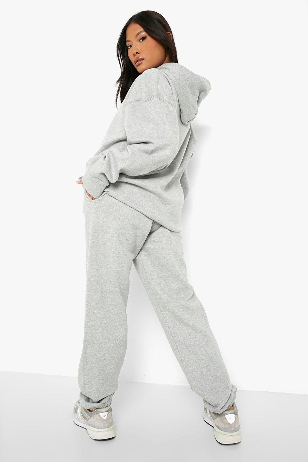 Petite Oversized Hoody Jogger Tracksuit boohoo